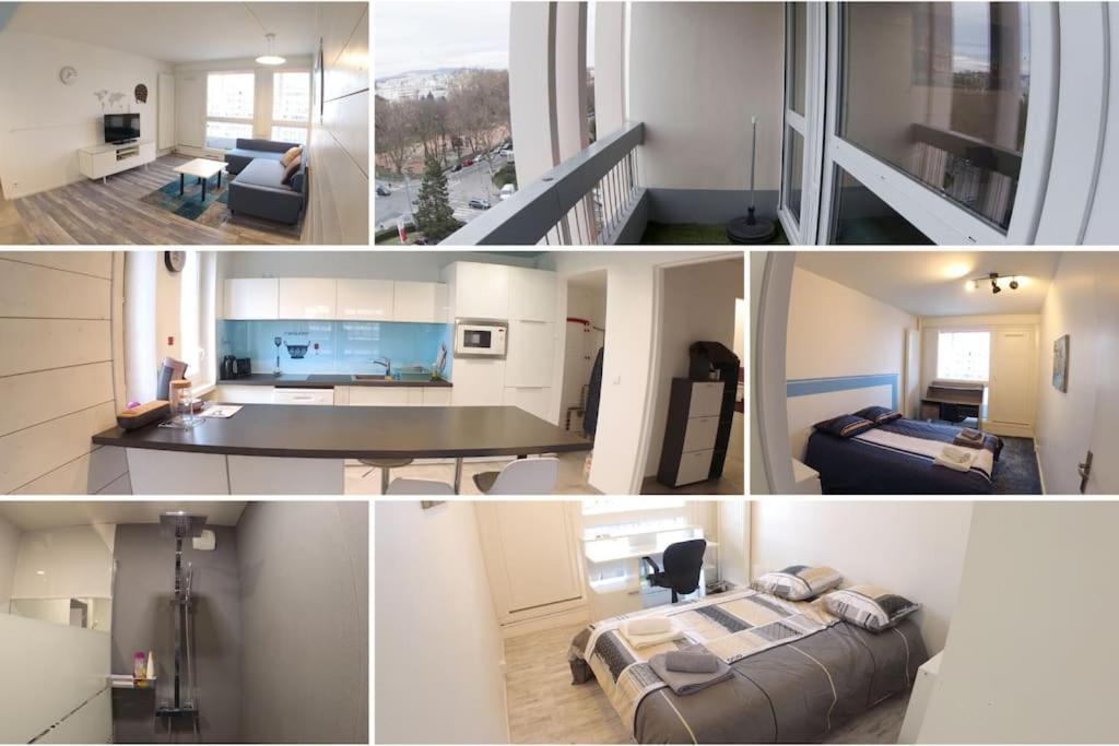 Appartement Bnbgones Le Sky Blue - Balcons - Metro Flachet - Wifi *